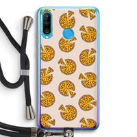 CaseCompany You Had Me At Pizza: Huawei P30 Lite Transparant Hoesje met koord