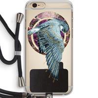 CaseCompany Golden Falcon: iPhone 6 PLUS / 6S PLUS Transparant Hoesje met koord
