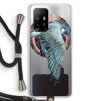 CaseCompany Golden Falcon: Oppo A95 5G Transparant Hoesje met koord