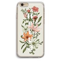 CaseCompany Hello bloemen: iPhone 6 Plus / 6S Plus Transparant Hoesje