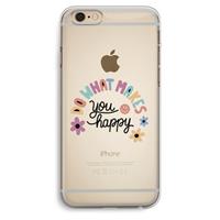 CaseCompany Happy days: iPhone 6 Plus / 6S Plus Transparant Hoesje