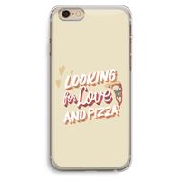 CaseCompany Pizza is the answer: iPhone 6 Plus / 6S Plus Transparant Hoesje