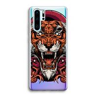CaseCompany Tiger and Rattlesnakes: Huawei P30 Pro Transparant Hoesje