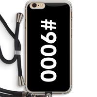 CaseCompany 9000: iPhone 6 PLUS / 6S PLUS Transparant Hoesje met koord