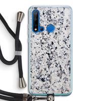 CaseCompany Gespikkelde marmer: Huawei P20 Lite (2019) Transparant Hoesje met koord