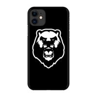 CaseCompany Angry Bear (black): Volledig geprint iPhone 11 Hoesje