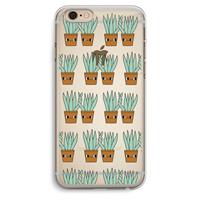 CaseCompany Sansevieria: iPhone 6 Plus / 6S Plus Transparant Hoesje