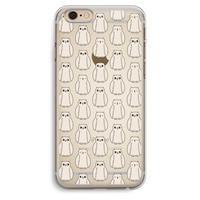 CaseCompany Uilen: iPhone 6 Plus / 6S Plus Transparant Hoesje