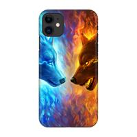 CaseCompany Fire & Ice: Volledig geprint iPhone 11 Hoesje