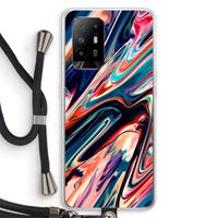 CaseCompany Quantum Being: Oppo A95 5G Transparant Hoesje met koord