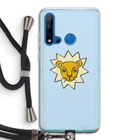 CaseCompany Kleine leeuw: Huawei P20 Lite (2019) Transparant Hoesje met koord