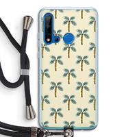 CaseCompany Paradise: Huawei P20 Lite (2019) Transparant Hoesje met koord