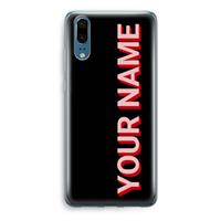 CaseCompany Namecase: Huawei P20 Transparant Hoesje