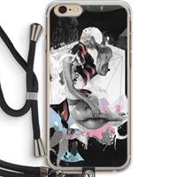 CaseCompany Camouflage de sommeil: iPhone 6 PLUS / 6S PLUS Transparant Hoesje met koord