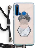 CaseCompany Creatieve toets: Huawei P20 Lite (2019) Transparant Hoesje met koord