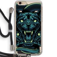 CaseCompany Cougar and Vipers: iPhone 6 PLUS / 6S PLUS Transparant Hoesje met koord