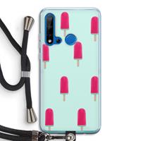 CaseCompany Waterijsje: Huawei P20 Lite (2019) Transparant Hoesje met koord