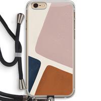 CaseCompany Geo #2: iPhone 6 PLUS / 6S PLUS Transparant Hoesje met koord
