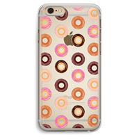 CaseCompany Donuts: iPhone 6 Plus / 6S Plus Transparant Hoesje
