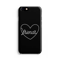 CaseCompany Friends heart black: Volledig Geprint iPhone 7 Hoesje