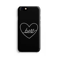 CaseCompany Best heart black: Volledig Geprint iPhone 7 Hoesje