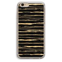 CaseCompany Gouden strepen: iPhone 6 Plus / 6S Plus Transparant Hoesje