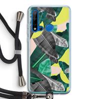 CaseCompany Fantasie jungle: Huawei P20 Lite (2019) Transparant Hoesje met koord