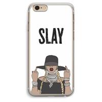 CaseCompany Slay All Day: iPhone 6 Plus / 6S Plus Transparant Hoesje