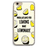 CaseCompany Lemonade: iPhone 6 Plus / 6S Plus Transparant Hoesje