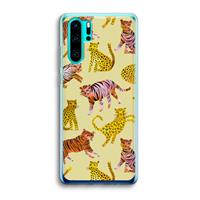CaseCompany Cute Tigers and Leopards: Huawei P30 Pro Transparant Hoesje