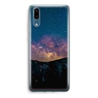 CaseCompany Travel to space: Huawei P20 Transparant Hoesje
