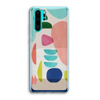 CaseCompany Bold Rounded Shapes: Huawei P30 Pro Transparant Hoesje