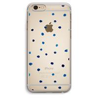 CaseCompany Blauwe stippen: iPhone 6 Plus / 6S Plus Transparant Hoesje
