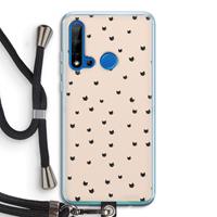 CaseCompany Kleine kattenkopjes: Huawei P20 Lite (2019) Transparant Hoesje met koord