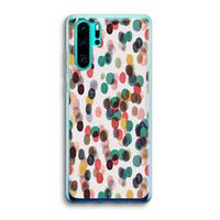 CaseCompany Tropical Dots: Huawei P30 Pro Transparant Hoesje
