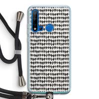 CaseCompany Crazy shapes: Huawei P20 Lite (2019) Transparant Hoesje met koord