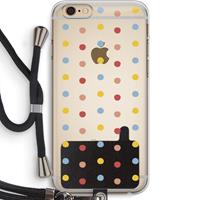 CaseCompany Bollen: iPhone 6 PLUS / 6S PLUS Transparant Hoesje met koord