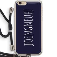 CaseCompany Joengneuh!: iPhone 6 PLUS / 6S PLUS Transparant Hoesje met koord