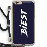 CaseCompany Biest: iPhone 6 PLUS / 6S PLUS Transparant Hoesje met koord