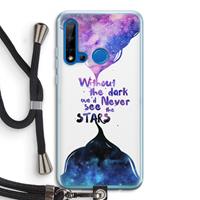 CaseCompany Stars quote: Huawei P20 Lite (2019) Transparant Hoesje met koord