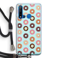 CaseCompany Donuts: Huawei P20 Lite (2019) Transparant Hoesje met koord