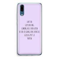 CaseCompany GSM: Huawei P20 Transparant Hoesje