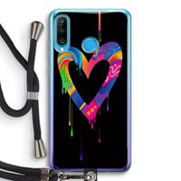 CaseCompany Melts My Heart: Huawei P30 Lite Transparant Hoesje met koord