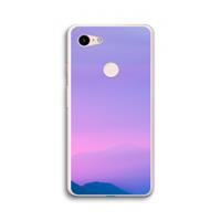 CaseCompany Sunset pastel: Google Pixel 3 XL Transparant Hoesje