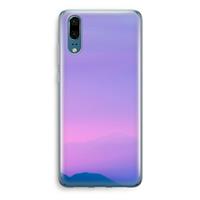 CaseCompany Sunset pastel: Huawei P20 Transparant Hoesje