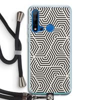 CaseCompany Magic pattern: Huawei P20 Lite (2019) Transparant Hoesje met koord