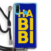 CaseCompany Habibi Blue: Huawei P30 Lite Transparant Hoesje met koord