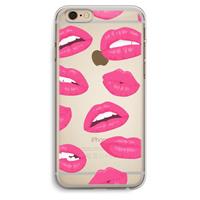CaseCompany Bite my lip: iPhone 6 Plus / 6S Plus Transparant Hoesje