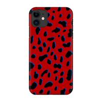 CaseCompany Red Leopard: Volledig geprint iPhone 11 Hoesje