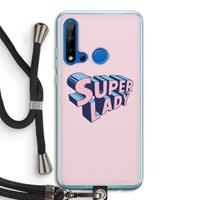 CaseCompany Superlady: Huawei P20 Lite (2019) Transparant Hoesje met koord